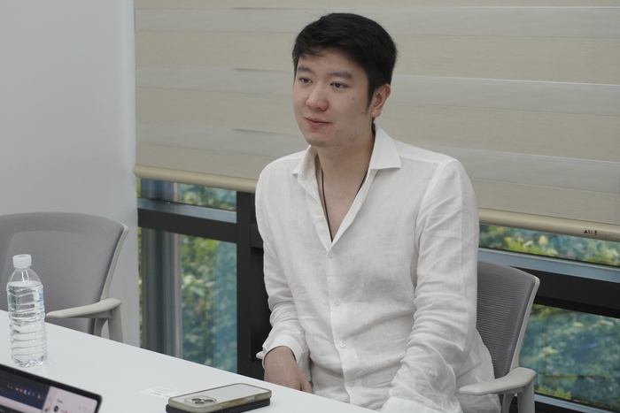 제이슨 팽 소라벤처스 창업자가 매일경제와 인터뷰하고 있다. 사진제공=디스프레드