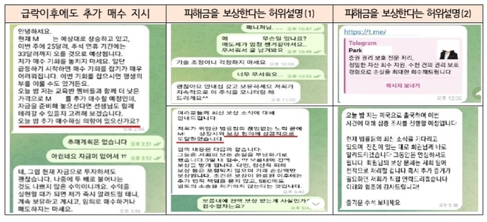 해외 불법 리딩방 사례. [금감원]