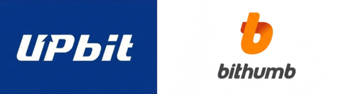 업비트와 빗썸 로고. [출처=각 사]