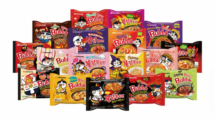 삼양식품의 불닭볶음면 제품들. [삼양식품]