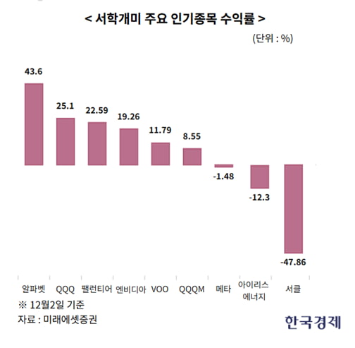 "저평가 주식?"… 수익률 50% 낸 서학개미 '싱글벙글'