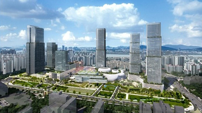 고속터미널 복합개발 전망도.