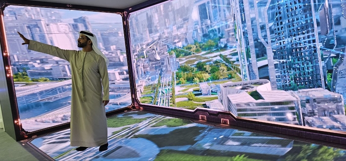 DMCC에 대해 설명하는 아흐메드 빈 슐라엠 회장<한국디지털자산평가인증>