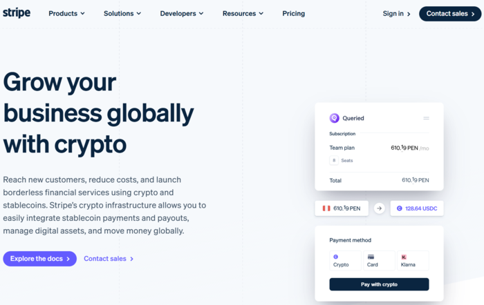 스트라이프는 자사의 암호화폐 인프라를 통해 기업들이 국경 없는 금융 서비스를 구축하고 스테이블코인 결제를 손쉽게 통합할 수 있도록 지원한다. [출처=스트라이프]